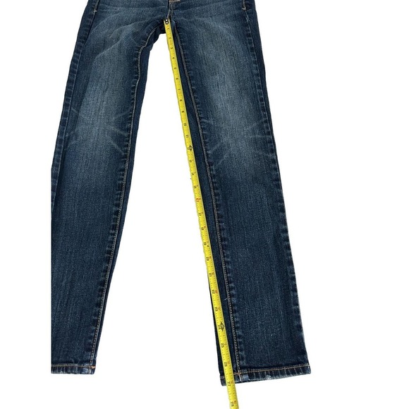 American Eagle | Women's Blue 5-Pocket Design Ankle Skinny Stretch Jeans Size 0 - Picture 6 of 8
